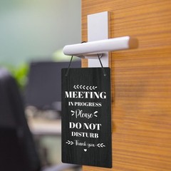 Do Not Disturb Door Hanger Sign – Welcome Please Knock Sign Meeting in Progre…