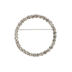 2″ CIRCLE Rhinestones BROOCHES PIN Chair Sashes Wedding Decorations WHOLESALE