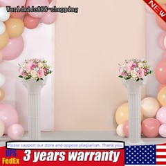 2Pcs Wedding Roman Column Wedding Landscaping Roman Pillar Flowerpot Stand Decor