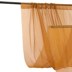 5ft x 32ft GOLD Premium Chiffon Sheer Backdrop CURTAIN PANEL Drape Party Events