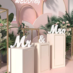 Mr and Mrs Sign for Wedding Table,Large White Mr and Mrs Sign,Wooden Letters,Mr