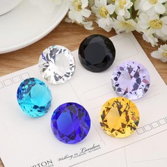 Glass Crystal Diamond Shape Paperweights Facet Jewel Wedding Gift 30mm