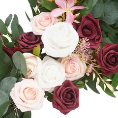 Multicolor Artificial Floral Garland 9ft For Wedding Home Party Decoration