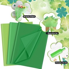 PLULON 60 Sheets Green Tissue Paper Bulk, Large,