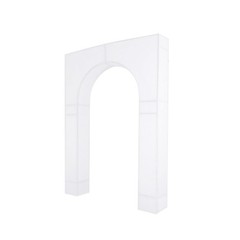 7 ft WHITE Spandex Wedding Arch Cover for Arc de Triomphe Stand