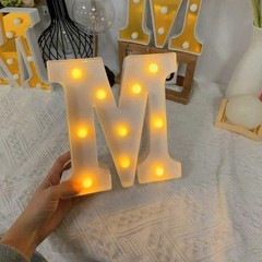 6pc Mr & Mrs LED Marquee Letters Battery Warm White Wedding Deco