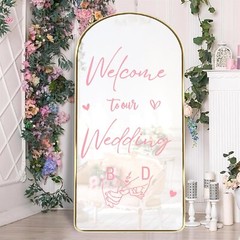 Welcome to Our Wedding Signs Wedding Welcome Mirror Decals Wedding Welcome Si…