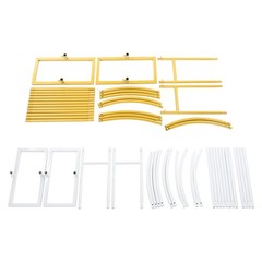White/Gold Wedding Arch Backdrop Stand 130*40*220cm Metal Arch Backdrop Stand