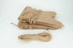 (2) – 15pcs Burlap Banner DIY Party Decor for Birthday Wedding Baby Shower Party
