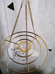 5Pcs 8.6″ Stainless Steel Hanger DIY Chandelier Frame Wedding Party Centerpiece
