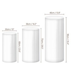 5Pcs Cylinder Stands for Party Pedestal Display Plinth Pillars for Wedding Decor