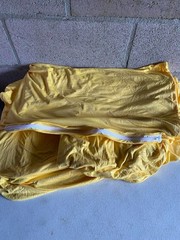 2 Set-7.2FT, 6FT Yellow Arch Backdrop Cover,Spandex Fitted Wedding Arch Stand