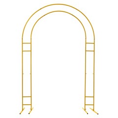 Metal Arch Backdrop Stand Gold Arch Wedding Decoration Rack Indoor/Outdoor Stand