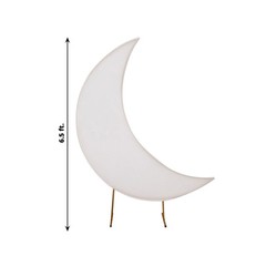 6.5 ft WHITE Spandex Crescent Moon Wedding Arch Cover Party Events Decorations