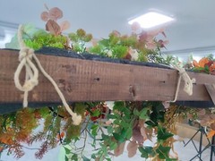 15.5 ft faux flower garland