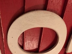 Ashland Wooden Red Shutter Home Wall Decor. NEW. I LOVE YOU Rustic