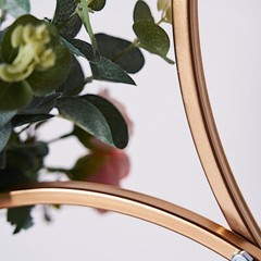 5 ft GOLD Metal HOOPS Pillar BACKDROP STAND Wedding Party Events Home Supplies