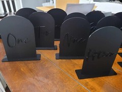 Wedding Decor (Dusty Blue, Black, and White)