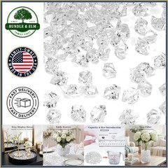 Versatile 1000PCS Clear Plastic Gems for Weddings and Party Decorations