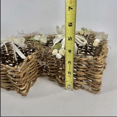 Rustic Grapevine Twig Double Heart Wall Decor Wedding Bridal Basket Centerpiece
