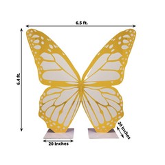 7 feet GOLD WHITE Large Butterfly Party Props Decor Party Events