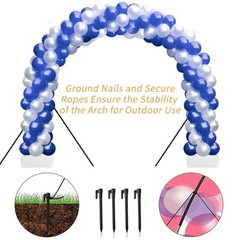 Balloon Arch Kit, 8ft Tall & 9ft Wide Adjustable Balloon Arch Frame Stand