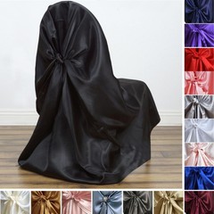 10 SATIN UNIVERSAL CHAIR COVERS Wedding Banquet Reception Ceremony Decorations