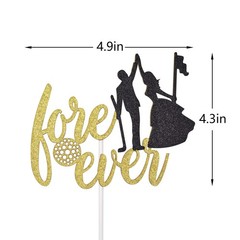 Love Ever Cake Topper for Golf Theme Wedding Party Decorations, Golf Wedding …