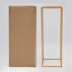 20PCS Geometric Flower Stand,27*27*80cm Metal Flower Stand,Wedding Flower Stand