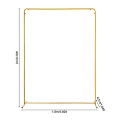  1.5*2 m Wedding Backdrop Stand Rectangle Frame for Ceremony Decorations