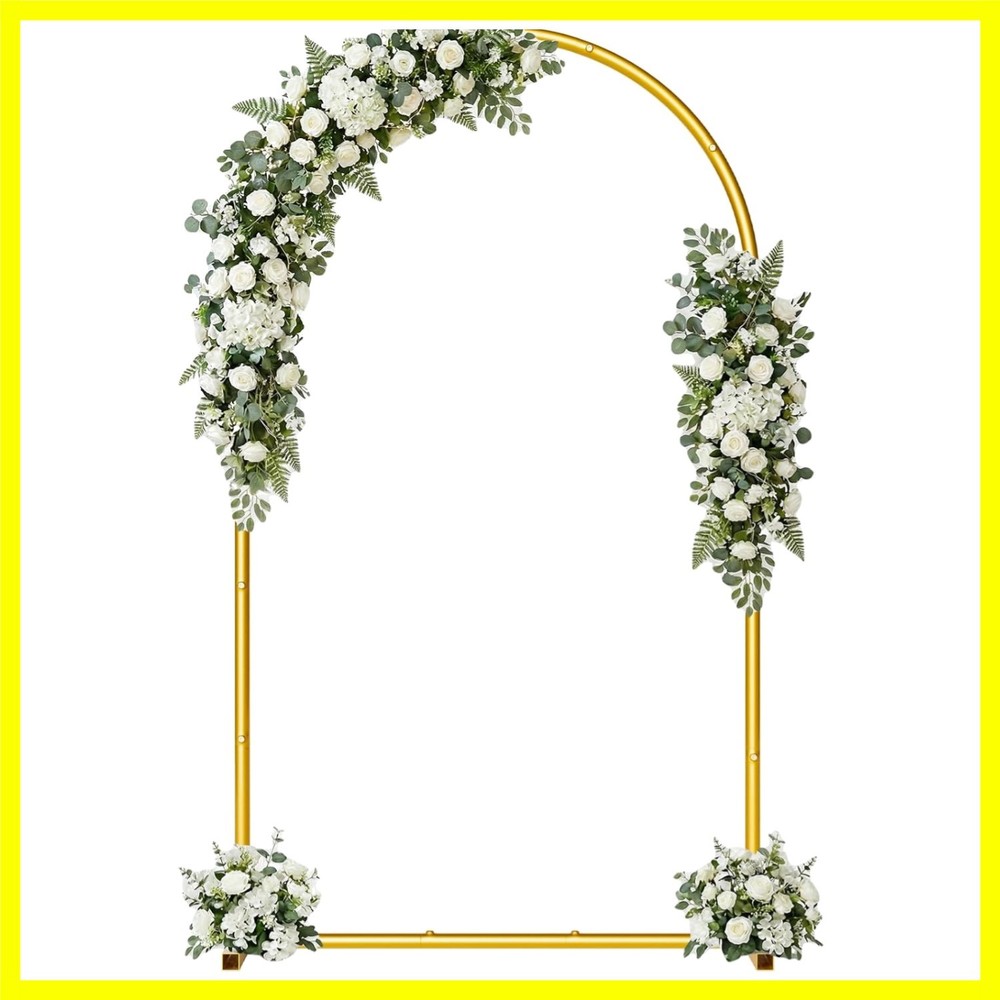 7.2FT Metal Wedding Arch Backdrop Stand,Stable Balloon Arch Frame for Wedding…