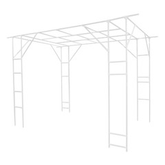 Plant Climbing Stand Outdoor Plant Stand Plant Climbing Display Rack, White