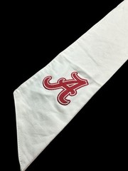 University of Alabama (AL) Cotton Wreath Sash (2 Logos) 30k Stitch