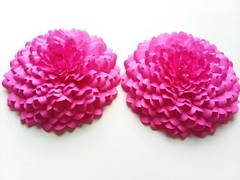 Paper Flower 3D Walls Decor Small Backdrop Wedding Zinnia Party Nursery 8 Colors
