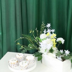 8×10 ft HUNTER GREEN Satin CURTAIN Wedding Photography Backdrop Panel Party