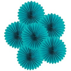 Easy Joy Teal Party Decorations Paper Fans Birthday Wedding Home Party Hangin…