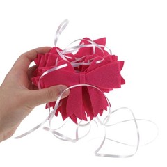 1 Set Reusable Mothers Day Bow Garland Banner Assorted Color Felt Decor