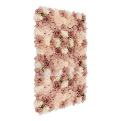 6 Pcs Artificial Flower Wall Panel, Artificial Floral Wall Decoration Backdrop
