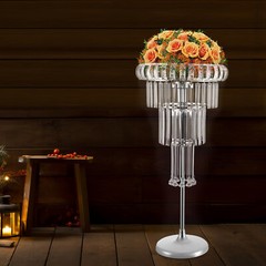 Flower Stand, Wedding Flower Stand with LED, 4 Tier Flower Stand