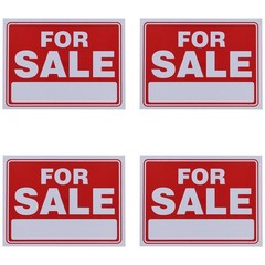 for Sale Sign 9 x 12 Inch – 4 Pack