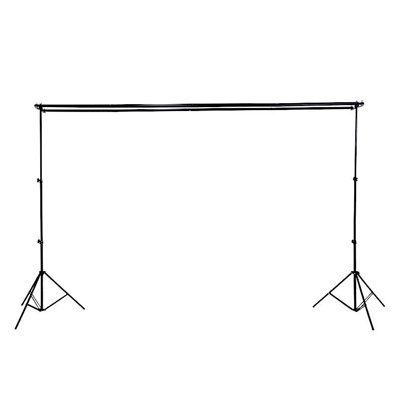 8×10 ft Black Triple Crossbar Adjustable Photo Backdrop Stand Party Supplies