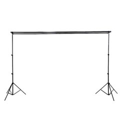8×10 ft Black Triple Crossbar Adjustable Photo Backdrop Stand Party Supplies