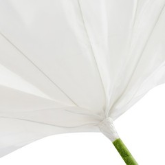 White Artificial Corn Poppy Flower For Wedding Decoration Party Banquet Set Of 3
