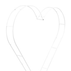 Dual Tube Metal Wedding Arch Backdrop, Heart-Shaped Wedding Arch Stand,