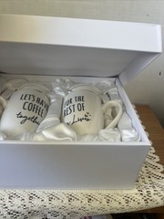 Engagement Coffee Mugs With Lids “Lets Have Coffee Together For The Rest Of Our