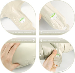 40 Inch Cream White Large Number 4 Birthday Balloon, Giant Number Four 14 24 34