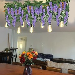 Wisteria Hanging Flowers Wisteria Flowers Vine Garland Wedding Purple Blue
