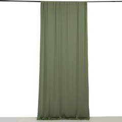 5 ft x 10 ft DUSTY SAGE GREEN 4-Way Stretch Spandex Divider Backdrop Curtain