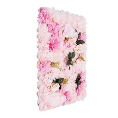 12pcs Artificial Flower Panels 24″x16″ Romantic Floral Backdrop Wedding Decor