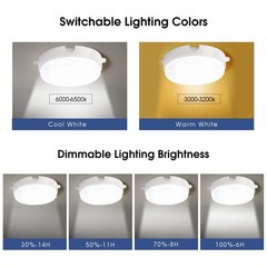 Solar Ceiling Lights-Indoor Outdoor, Daytime & Dimmable 1000LM Solar Shed Lig…